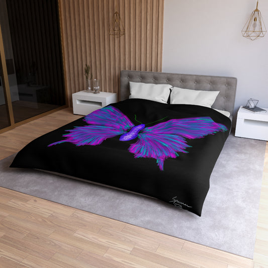 Lavender Butterfly - Microfiber Duvet Cover