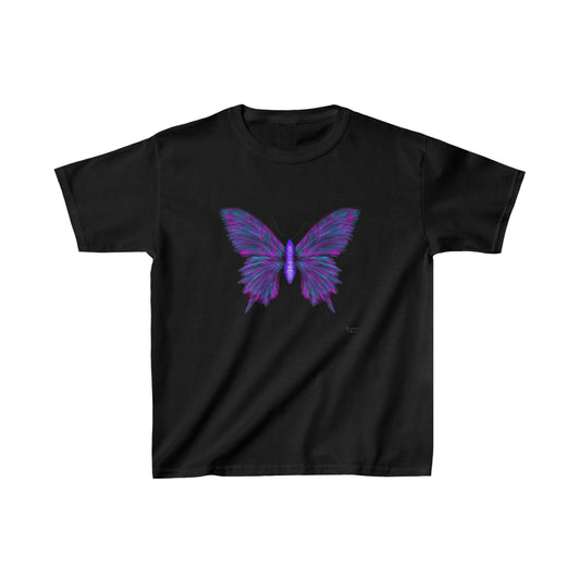 Pink & Teal Butterfly Kids Tee