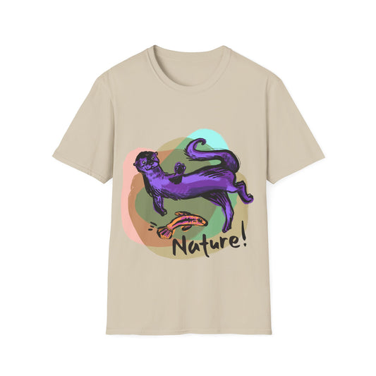 Otter in Nature! - Softstyle T-Shirt