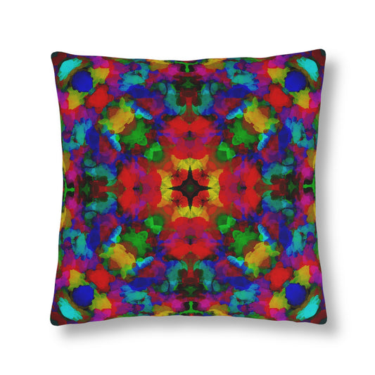 "Flower Petal Party" Cosmic Mandala - Waterproof Pillow