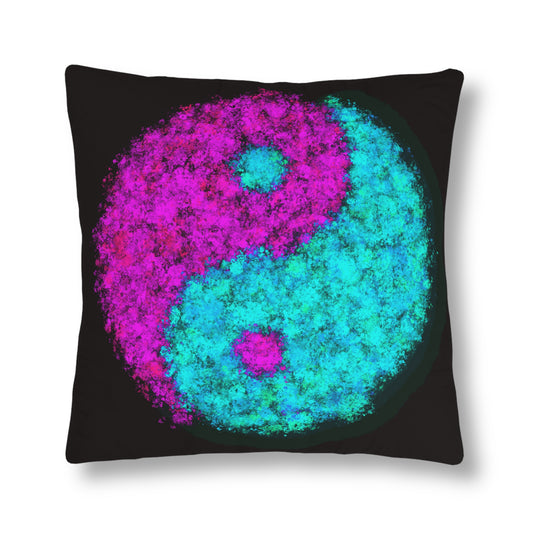 Pink/Teal Yin Yang - Waterproof Pillow