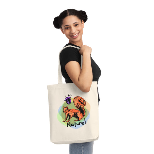 Squirrel in Nature! - Woven Tote Bag