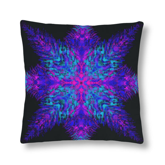 "Frost Fire" Cosmic Mandala - Waterproof Pillow